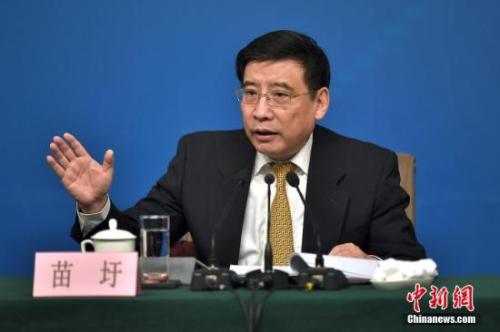 資料圖：苗圩。<a target='_blank' href='http://www.chinanews.com/'>中新社</a>記者金碩攝